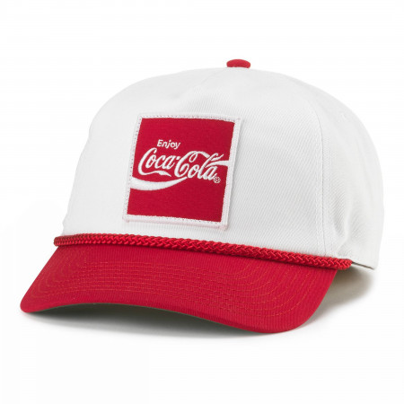 Coca-Cola Logo Patch Adjustable Rope Hat