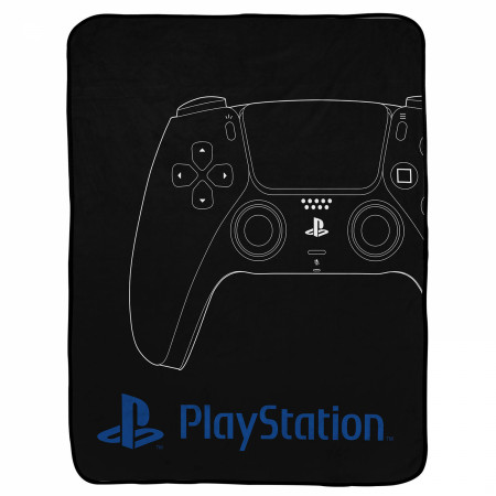 PlayStation PS5 Controller Silk Touch 46x60 Throw Blanket