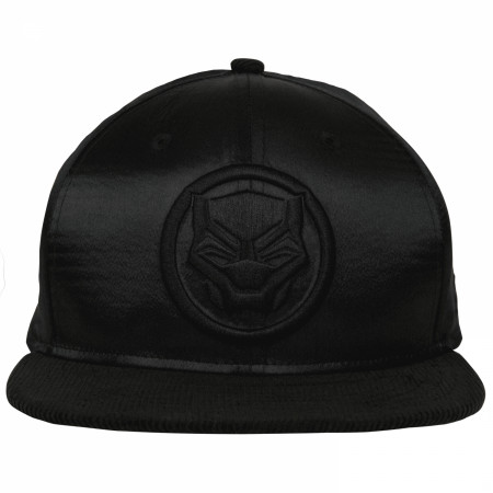 Black Panther Black on Black Satin New Era 9Fifty Adjustable Hat
