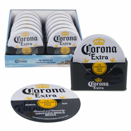 Corona Extra Coaster 6-Piece Set w/ Holder