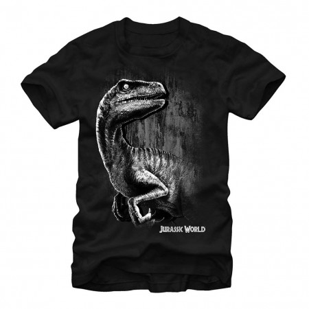 Jurassic World Raptor Smile Black T-Shirt