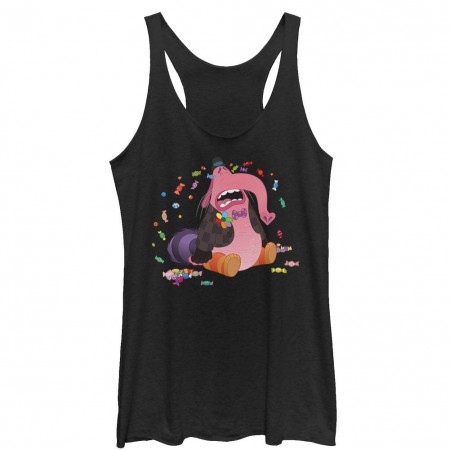 Disney Pixar Inside Out Bing Bong Black Juniors Racerback Tank Top