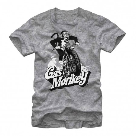 Gas Monkey Garage Speedin Monkey Gray T-Shirt