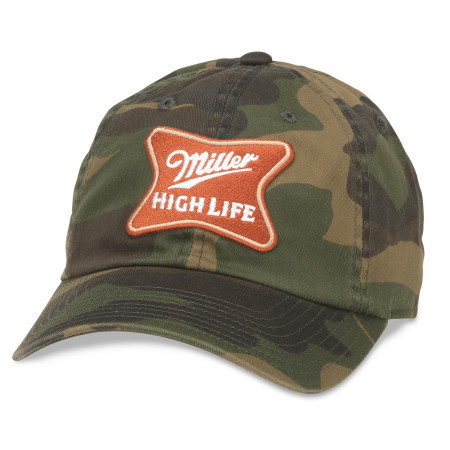 Miller High Life Patch Green Camo Hat