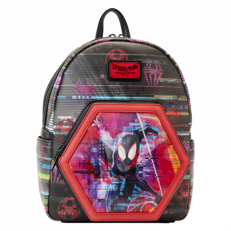 Miles Morales Into The Spider-Verse Lenticular Mini Backpack By Loungefly