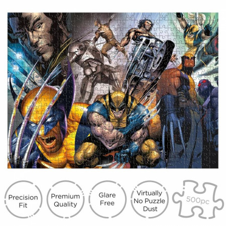 Wolverine Action Collage 500 Piece Jigsaw Puzzle