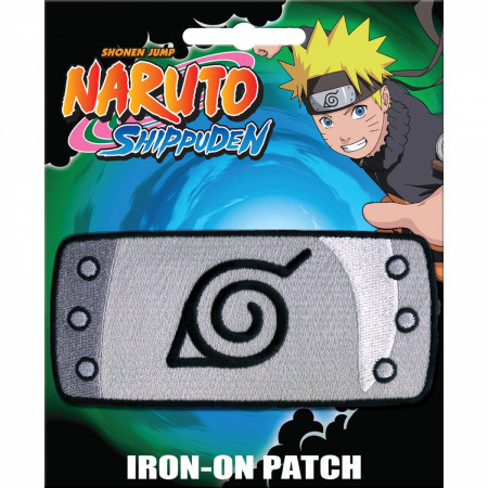 Naruto Shippuden Konohagakure Symbol Headband Iron On Patch