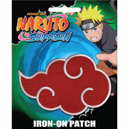 Naruto Shippuden Akatsuki Cloud Iron On Patch