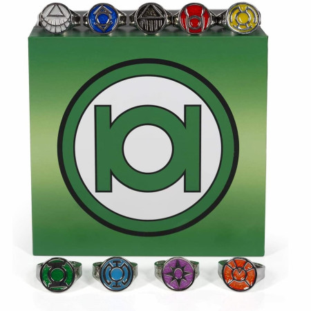 Green Lantern Collector All Lantern Corps Ring Set