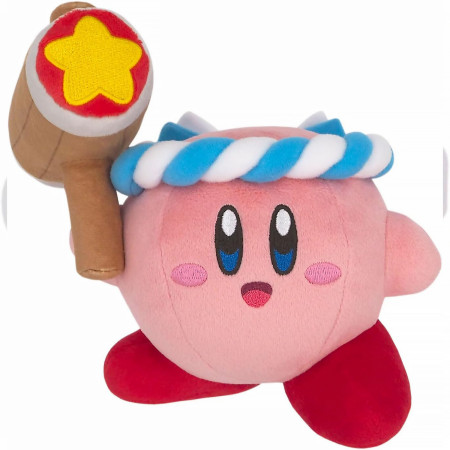 Kirby Hammer Power Up 6 Inch Plush Doll
