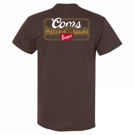 Coors Banquet Rocky Road Front and Back Print T-Shirt