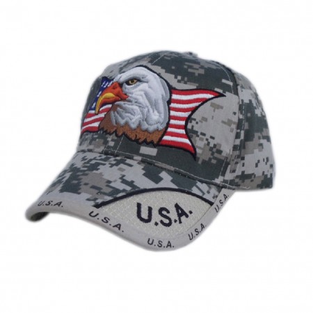 Patriotic Eagle American Flag Digital Camo Hat