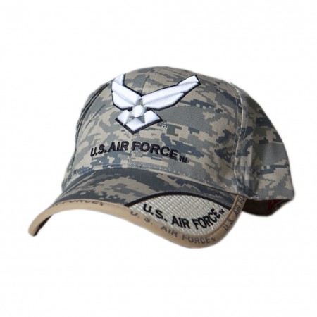 Patriotic Air Force Logo Digital Camo Hat