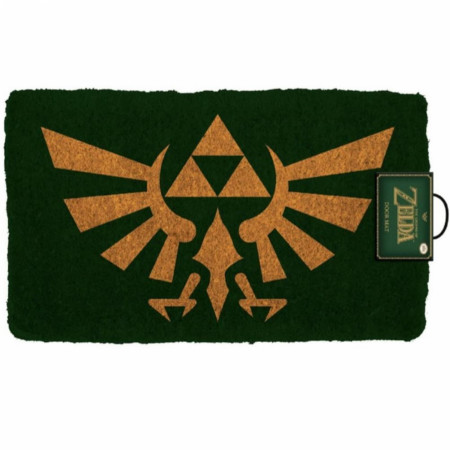Zelda Hyrule Crest 17"x 29" Doormat with Non-Skid Back