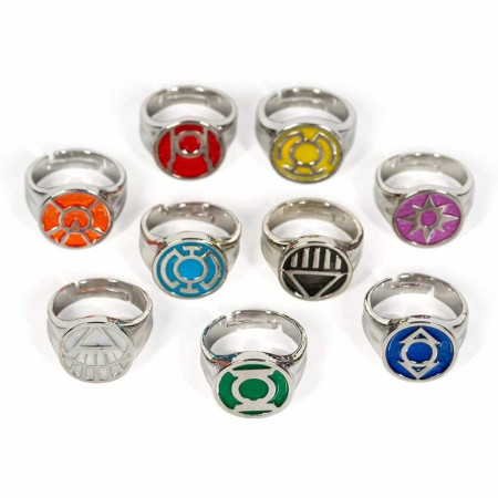 Green Lantern Collector All Lantern Corps Ring Set