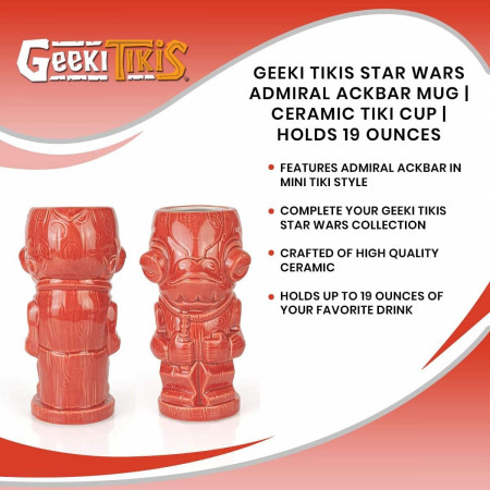 Star Wars Admiral Ackbar 18 oz. Geeki Tikis® Mug