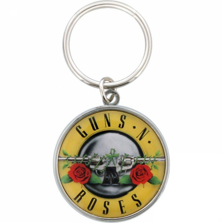 Guns N' Roses Round Metal Keychain