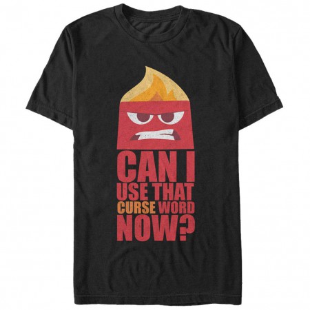 Disney Pixar Inside Out Swear Word Black T-Shirt