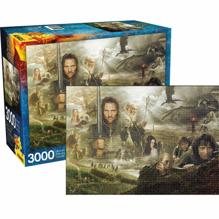 Lord Of The Rings Saga 3000 Piece Puzzle