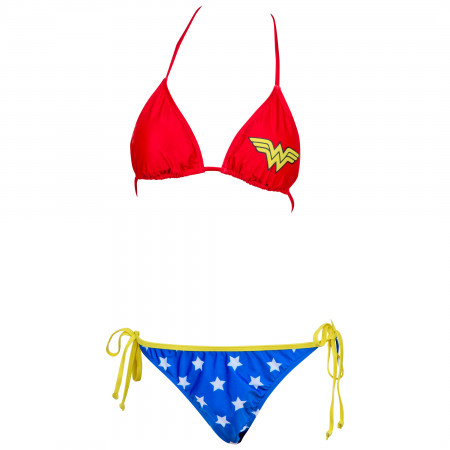 Wonder Woman Symbol 2-Piece Bikini Swimsuit