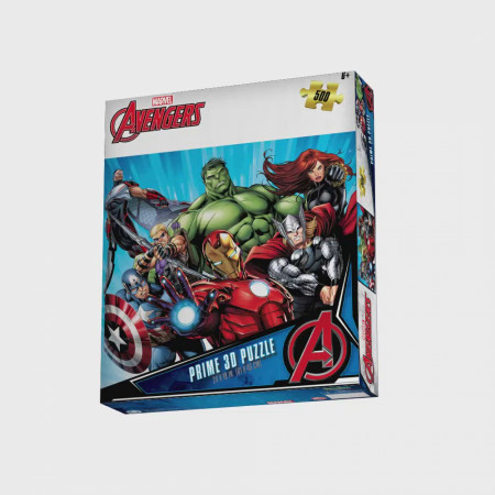 Avengers Group Shot Marvel 3D Lenticular 500pc Jigsaw Puzzle