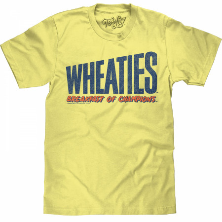 Wheaties Breakfast of Champions Text T-Shirt