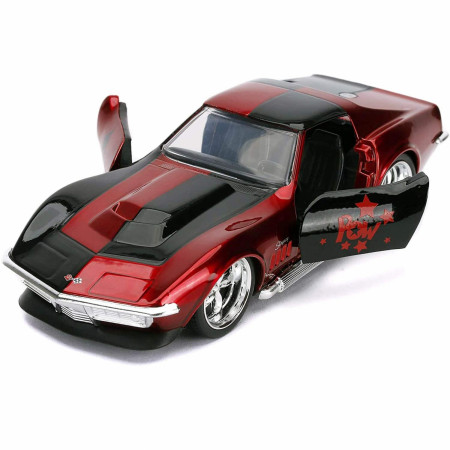 Harley Quinn Chevy Corvette Stingray Diecast Metal 5" Movie Car by Jada Toys