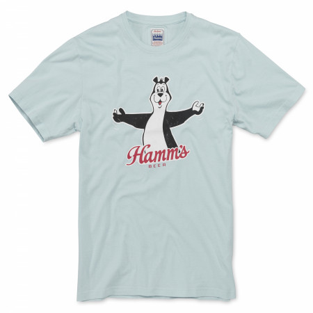 Hamm's Beer Bear Men's Light Blue T-Shirt