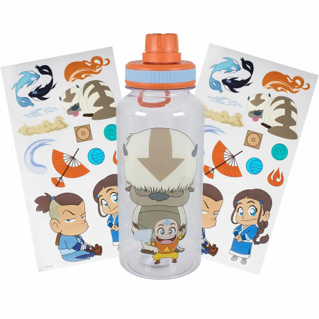 Avatar: The Last Airbender Chibi Icons 32oz Water Bottle with Stickers