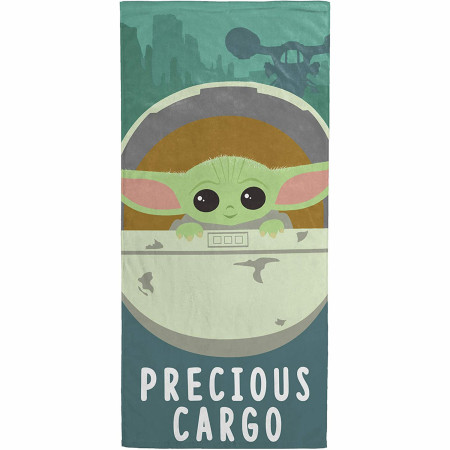 Star Wars The Mandalorian Precious Cargo Beach Towel