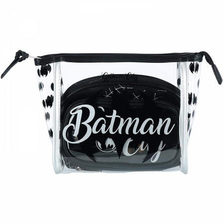 Batman Cosmetic 3-Piece Makeup Bag Set