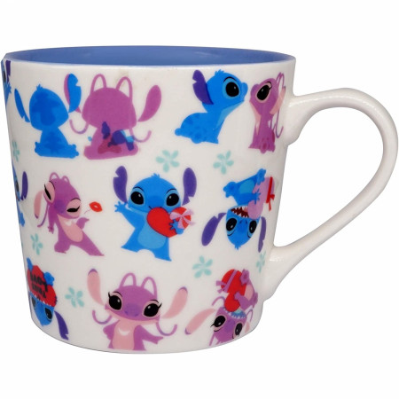 Disney Lilo and Stitch Angel & Stitch Dancing 15 Ounce Ceramic Mug