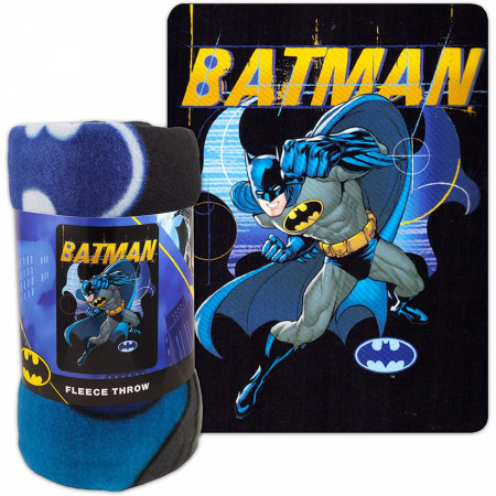 Batman Fighting Crime 45"x60" Fleece Throw Blanket