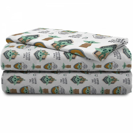 Star Wars The Mandalorian The Child All Over Twin Sheet Set