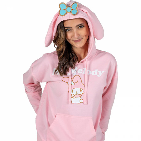 My Melody Sanrio Cosplay Pullover Hoodie with Ears