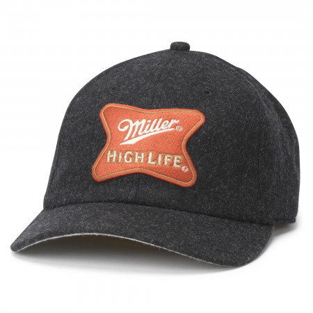 Miller High Life Logo Patch Rounded Bill Adjustable Hat