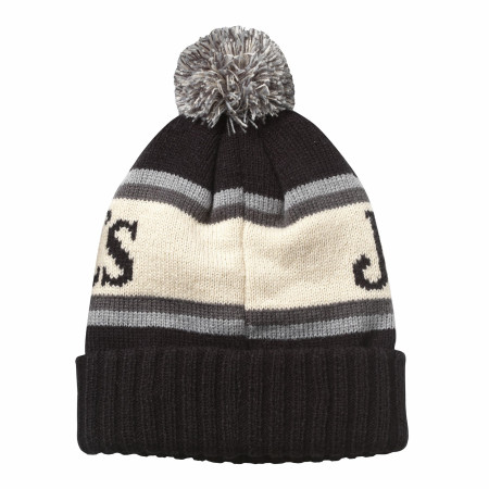 Jack Daniel's Cuffed Knit Beanie with Pom