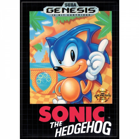 Sonic The Hedgehog Sega Genesis Cartridge Magnet
