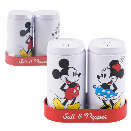 Mickey and Minnie Mouse Matching Salt and Pepper Shakers