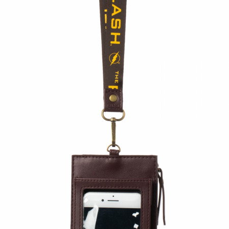 Flash Maroon Phone Sleeve With Lanyard