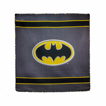 Batman Emblem Grey Queen Size Bedspread