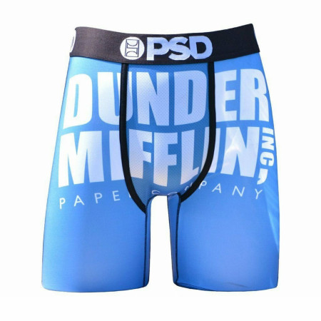The Office Dunder Mifflin Men's Blue Boxer Briefs