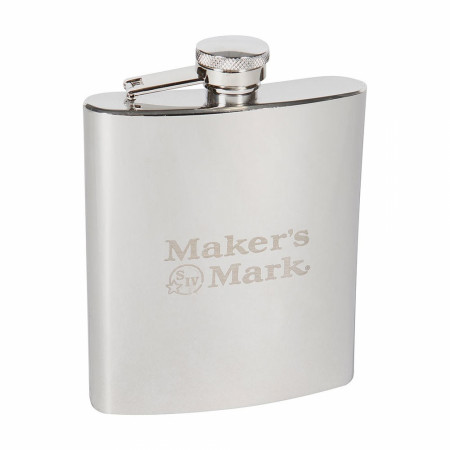 Makers Mark Logo Stainless Steel Flask