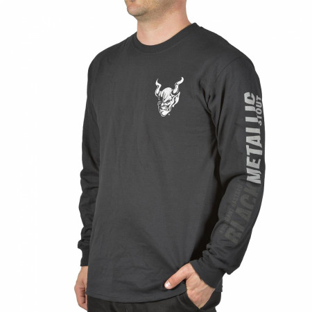 Arrogant Bastard Men's Black Metallic Long Sleeve Shirt