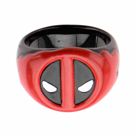 Marvel Deadpool Stainless Steel Red Blood Ring