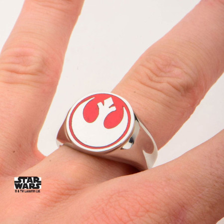 Star Wars Red Rebel Alliance Symbol Ring