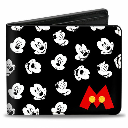 Mickey Mouse Faces Bi-Fold Wallet