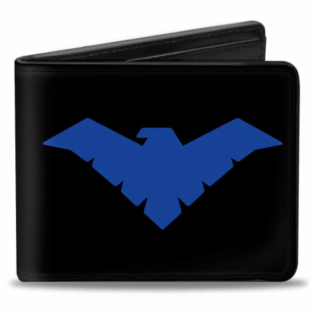 Nightwing Symbol Black and Blue Wallet