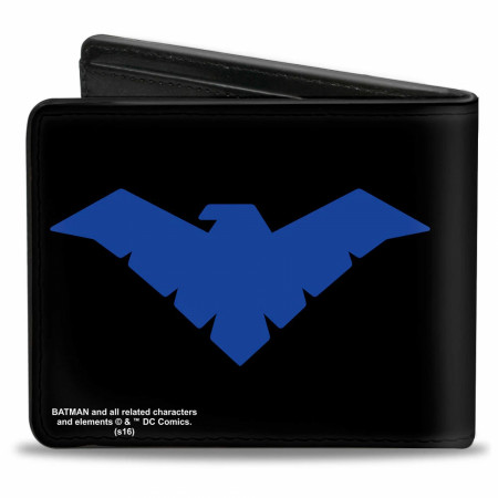 Nightwing Symbol Black and Blue Wallet