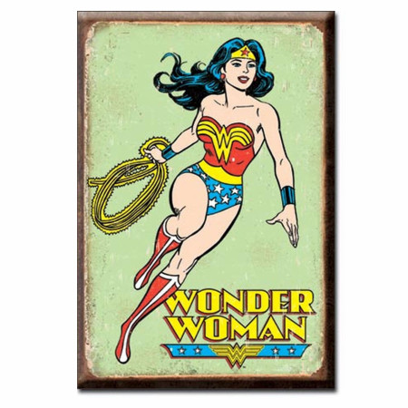 Wonder Woman 2x3 Retro Soft Touch Magnet